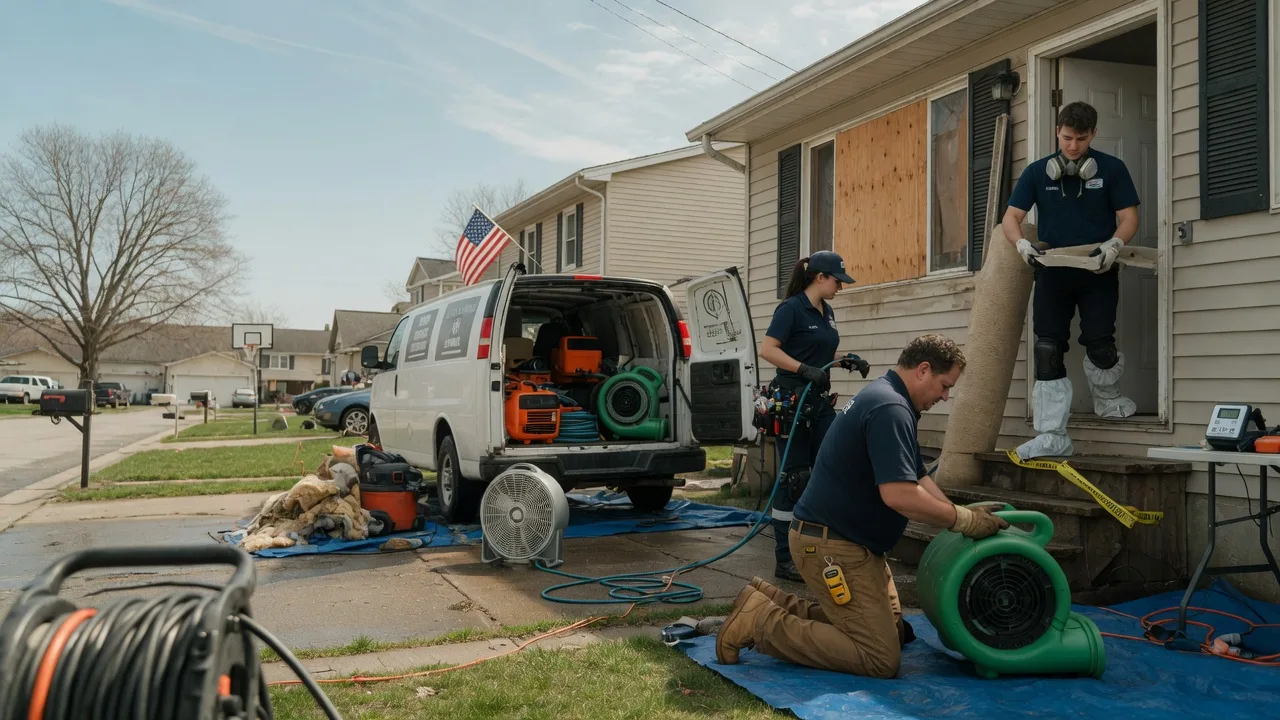Water Damage Restoration in Walshville, IL near me